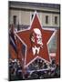 Spontaneous Demonstration After Military May Day Parade, Red Flags and Portraits of Marx and Lenin-Howard Sochurek-Mounted Photographic Print