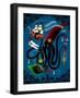 Spooky Cephalopod Chandeliers II-Laura Marr-Framed Art Print