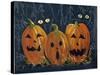 Spooky Eyes Halloween Pumpkins-sylvia pimental-Stretched Canvas