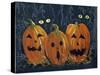 Spooky Eyes Halloween Pumpkins-sylvia pimental-Stretched Canvas