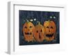 Spooky Eyes Halloween Pumpkins-sylvia pimental-Framed Art Print