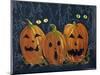 Spooky Eyes Halloween Pumpkins-sylvia pimental-Mounted Art Print
