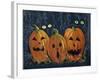 Spooky Eyes Halloween Pumpkins-sylvia pimental-Framed Art Print