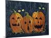 Spooky Eyes Halloween Pumpkins-sylvia pimental-Mounted Art Print