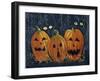 Spooky Eyes Halloween Pumpkins-sylvia pimental-Framed Art Print