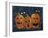 Spooky Eyes Halloween Pumpkins-sylvia pimental-Framed Art Print