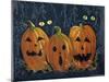 Spooky Eyes Halloween Pumpkins-sylvia pimental-Mounted Art Print