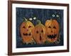 Spooky Eyes Halloween Pumpkins-sylvia pimental-Framed Art Print