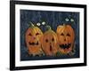 Spooky Eyes Halloween Pumpkins-sylvia pimental-Framed Art Print