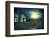 Spooky Haunted House at Dusk-Netfalls-Framed Photographic Print