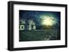 Spooky Haunted House at Dusk-Netfalls-Framed Photographic Print