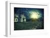 Spooky Haunted House at Dusk-Netfalls-Framed Photographic Print