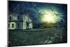 Spooky Haunted House at Dusk-Netfalls-Mounted Photographic Print