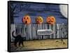 Spooky Path Jack O Lantern Pumpkins-sylvia pimental-Framed Stretched Canvas