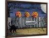 Spooky Path Jack O Lantern Pumpkins-sylvia pimental-Framed Art Print