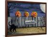 Spooky Path Jack O Lantern Pumpkins-sylvia pimental-Framed Art Print