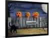 Spooky Path Jack O Lantern Pumpkins-sylvia pimental-Framed Art Print