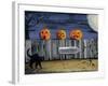 Spooky Path Jack O Lantern Pumpkins-sylvia pimental-Framed Art Print