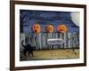 Spooky Path Jack O Lantern Pumpkins-sylvia pimental-Framed Art Print