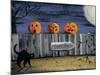 Spooky Path Jack O Lantern Pumpkins-sylvia pimental-Mounted Art Print