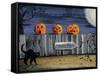 Spooky Path Jack O Lantern Pumpkins-sylvia pimental-Framed Stretched Canvas