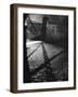 Spooky Shadow Patterns from an Iron Gate across a Cobbled Street ..-null-Framed Photographic Print