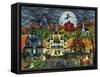 Spooky Street Cheryl Bartley-Cheryl Bartley-Framed Stretched Canvas