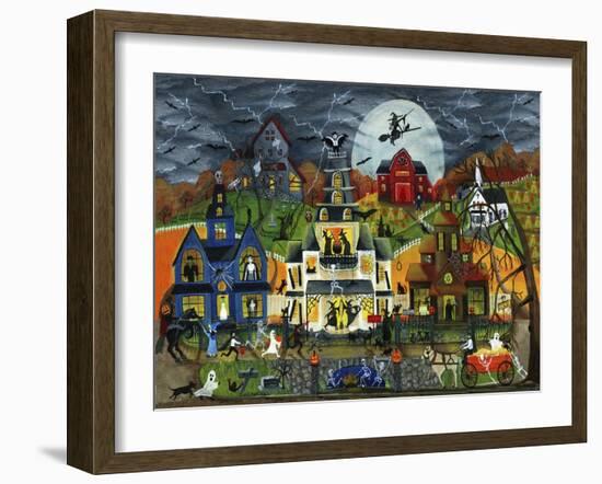 Spooky Street Cheryl Bartley-Cheryl Bartley-Framed Giclee Print