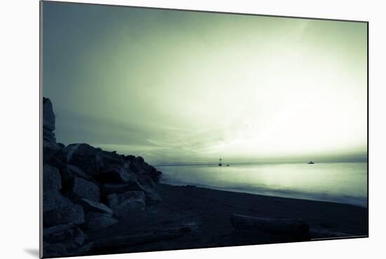 Spooky Sunset at Wreck Beach-Sharon Wish-Mounted Photographic Print