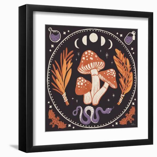 Spooky Symbols III-Janelle Penner-Framed Art Print