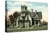 Spooky Victorian House-null-Stretched Canvas