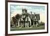 Spooky Victorian House-null-Framed Art Print