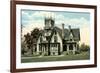 Spooky Victorian House-null-Framed Art Print