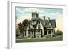 Spooky Victorian House-null-Framed Art Print