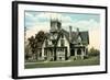 Spooky Victorian House-null-Framed Art Print