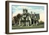 Spooky Victorian House-null-Framed Art Print