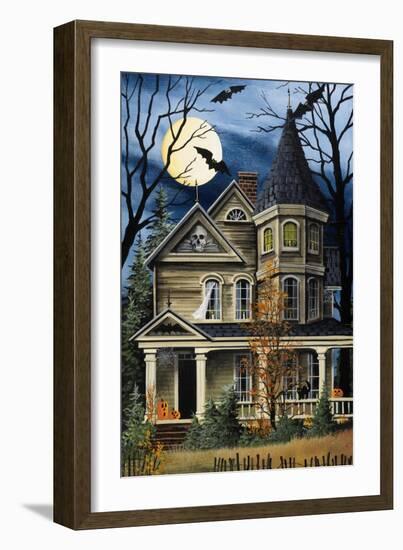 Spooky Yellow House-Debbi Wetzel-Framed Giclee Print