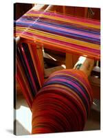 Spool of Colorful Textile Yarn, Lake Atitlan, Western Highlands, Guatemala-Cindy Miller Hopkins-Stretched Canvas
