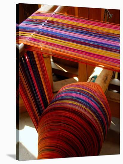 Spool of Colorful Textile Yarn, Lake Atitlan, Western Highlands, Guatemala-Cindy Miller Hopkins-Stretched Canvas