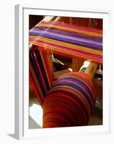 Spool of Colorful Textile Yarn, Lake Atitlan, Western Highlands, Guatemala-Cindy Miller Hopkins-Framed Premium Photographic Print