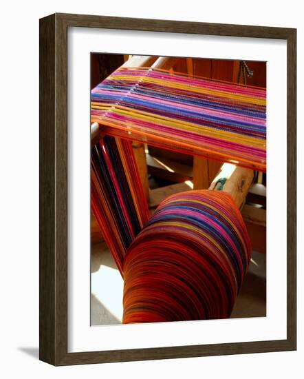 Spool of Colorful Textile Yarn, Lake Atitlan, Western Highlands, Guatemala-Cindy Miller Hopkins-Framed Photographic Print