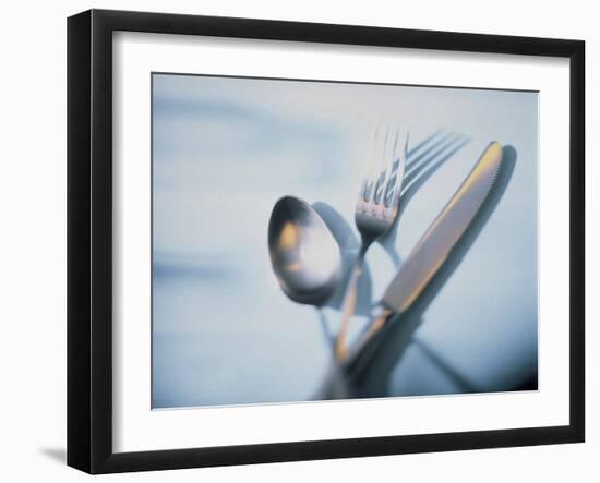 Spoon, Fork and Knife-Walter Pfisterer-Framed Premium Photographic Print