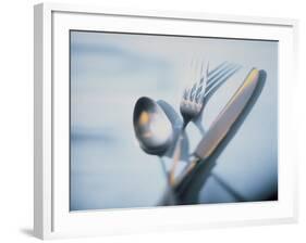 Spoon, Fork and Knife-Walter Pfisterer-Framed Photographic Print
