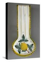 Spoon Rest Decorated with Lemon, Ceramic, Di Liberto Manufacture, Caltagirone, Sicily, Italy-null-Stretched Canvas