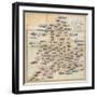 Spooner's Pictorial Map of England and Wales: As an Amusing and Instructive Game for Youth, 1844-William Spooner-Framed Giclee Print