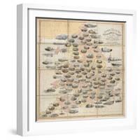 Spooner's Pictorial Map of England and Wales: As an Amusing and Instructive Game for Youth, 1844-William Spooner-Framed Giclee Print