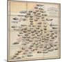 Spooner's Pictorial Map of England and Wales: As an Amusing and Instructive Game for Youth, 1844-William Spooner-Mounted Giclee Print