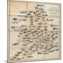 Spooner's Pictorial Map of England and Wales: As an Amusing and Instructive Game for Youth, 1844-William Spooner-Mounted Giclee Print