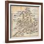 Spooner's Pictorial Map of England and Wales: As an Amusing and Instructive Game for Youth, 1844-William Spooner-Framed Giclee Print