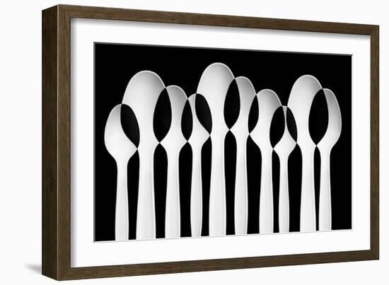 Spoons Abstract: Forest-Jacqueline Hammer-Framed Photographic Print